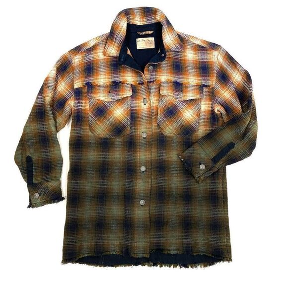 FREE PEOPLE Anneli Cotton Plaid Shirt Jacket - Picture 1 of 12